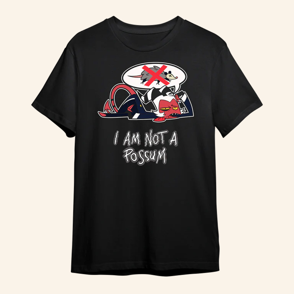Vivziepop Merch Spring Broken Drunk Moxxie T-Shirt I Am Not A Possum Shirt Gifts For Fans