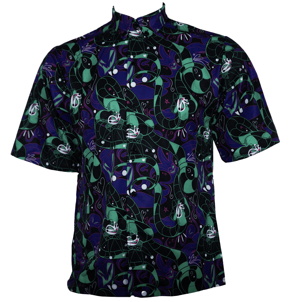 Vivziepop New Merch Button Up Shirt Hazbin Hotel Merchandise Birthday Gift for Husband Vivziepop New Merch Button Up Shirt Hazbin Hotel Merchandise Birthday Gift for Husband