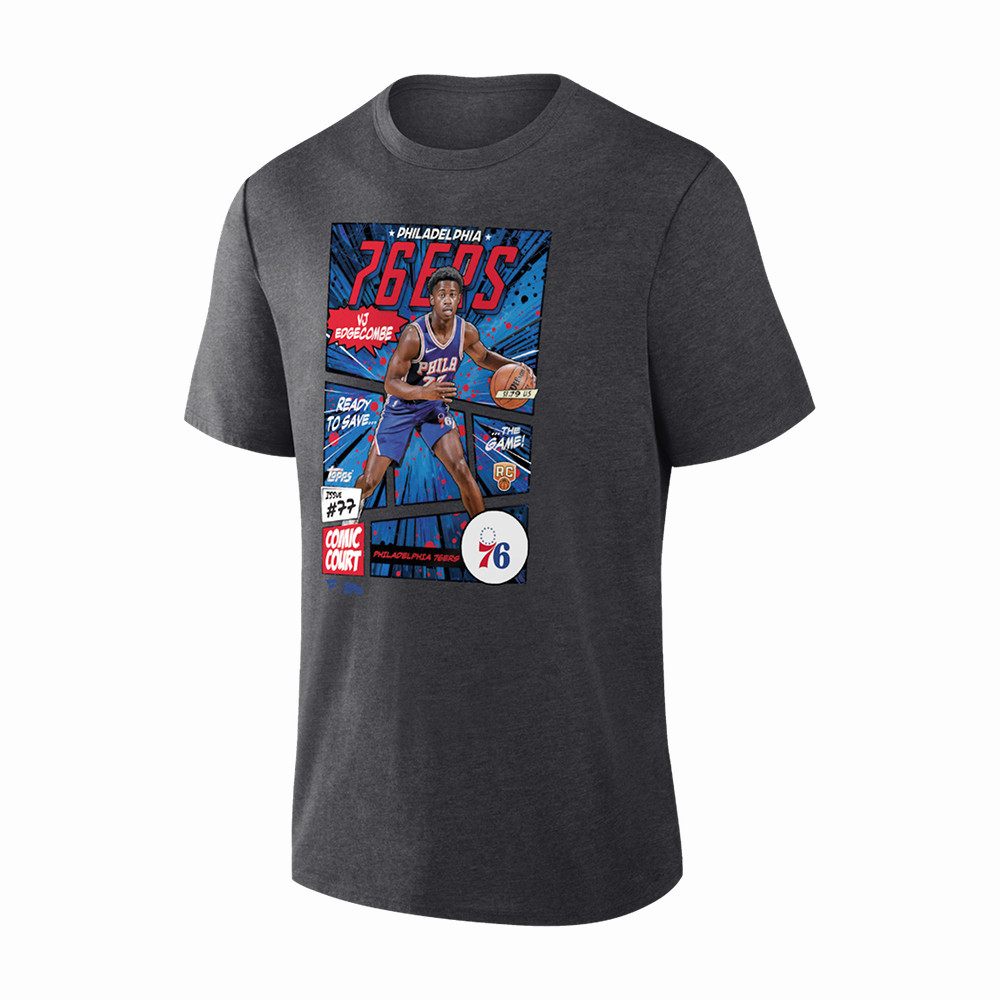VJ Edgecombe Philadelphia 76ers 2026 NBA Playoffs T-Shirt Basketball Clothes Fans Gear