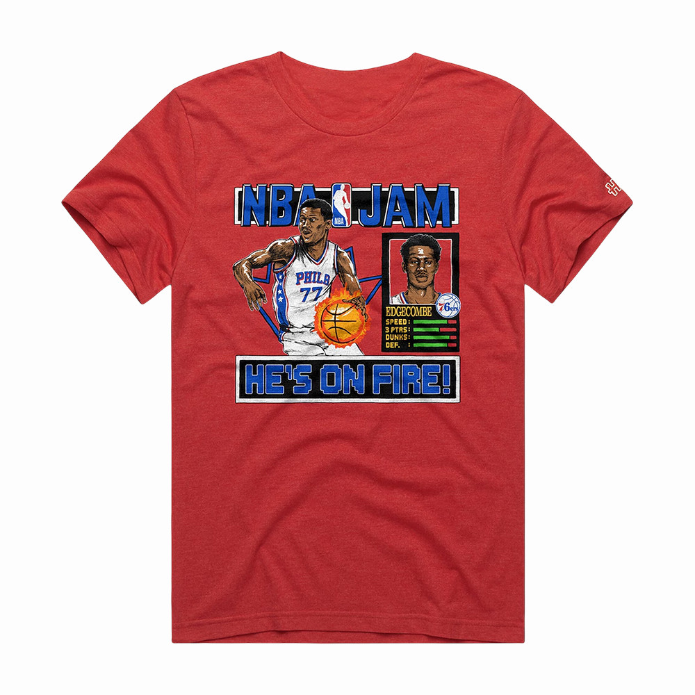 VJ Edgecombe Philadelphia 76ers T-Shirt 2026 NBA Playoffs Shirt Philadelphia 76ers Gear