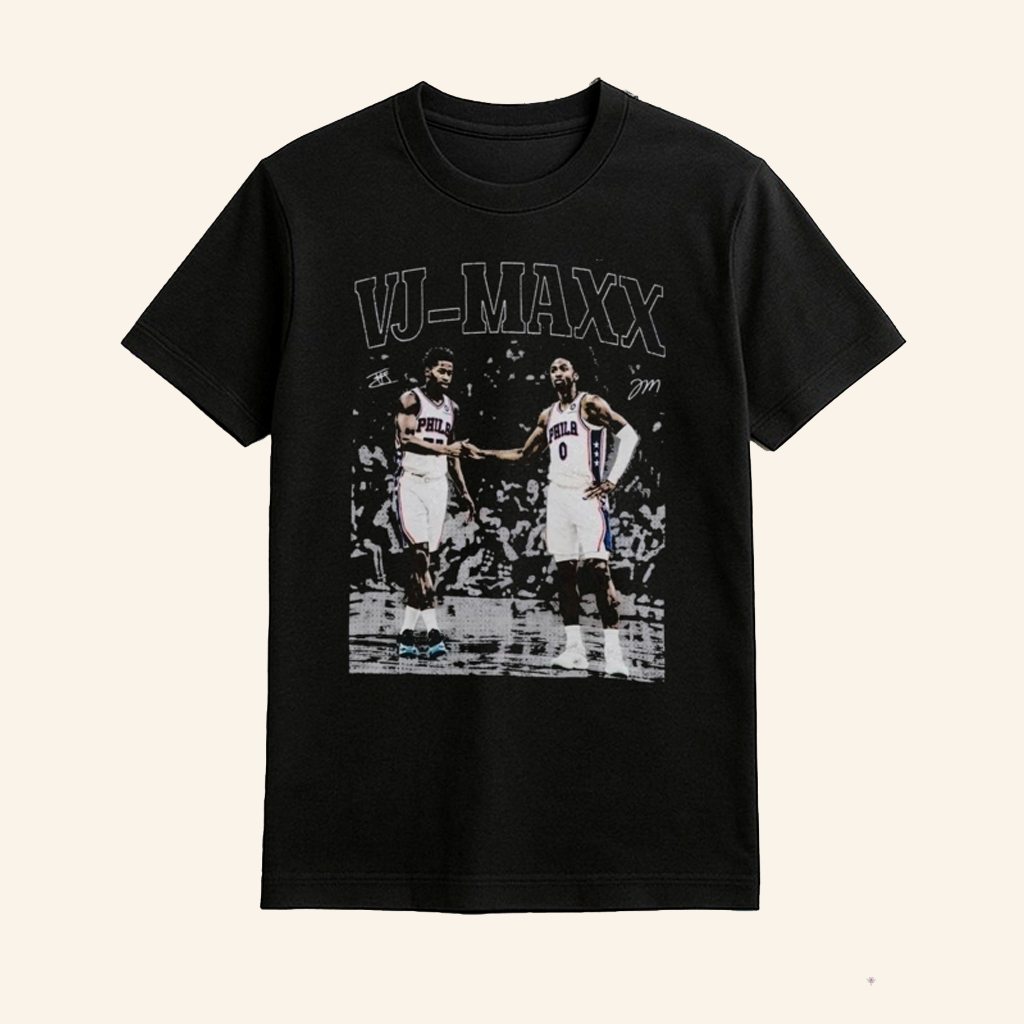 VJ Maxx Edgecombe And Tyrese Maxey T-Shirt Best Gifts For Basketball Lovers
