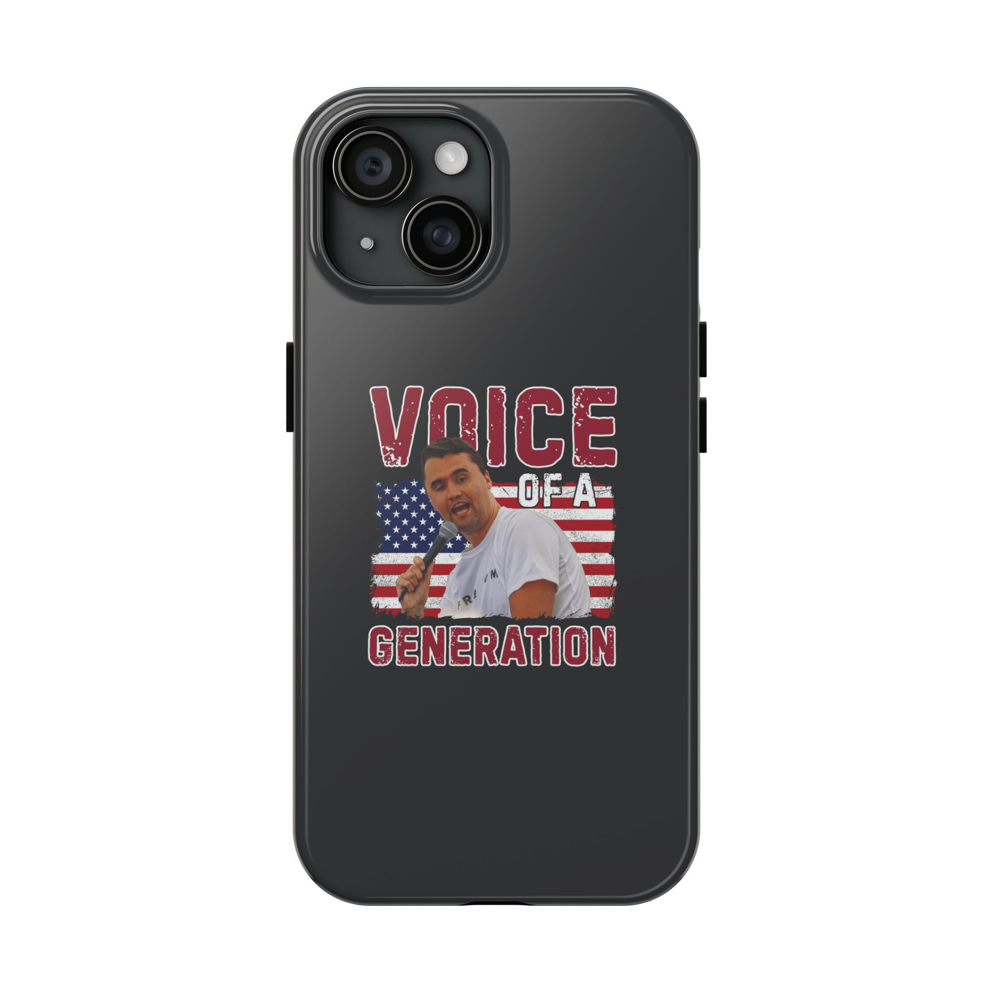 Voice of a Generation Charlie Kirk Phone Case American Patriot Case