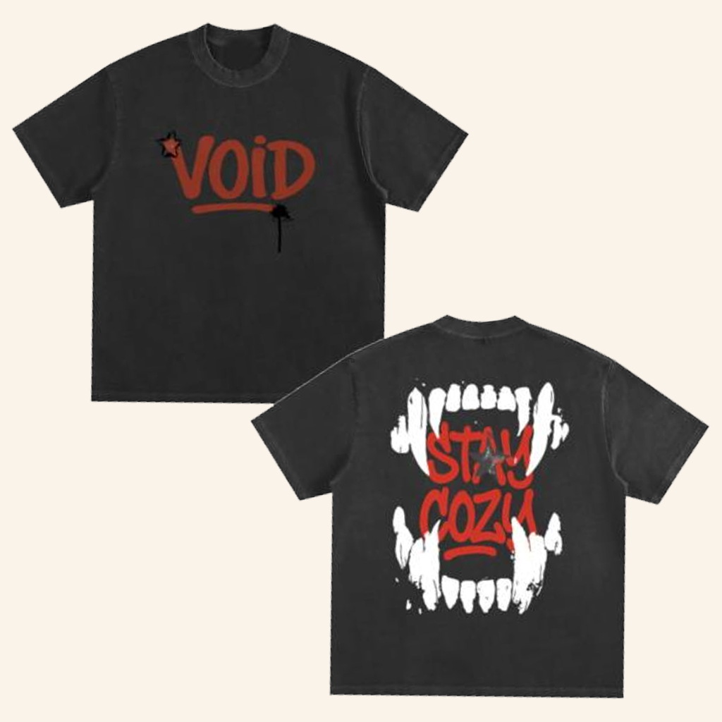 Void By Cozy Merch Void Stay Cozy Red And Black T-Shirt Gifts For Brother