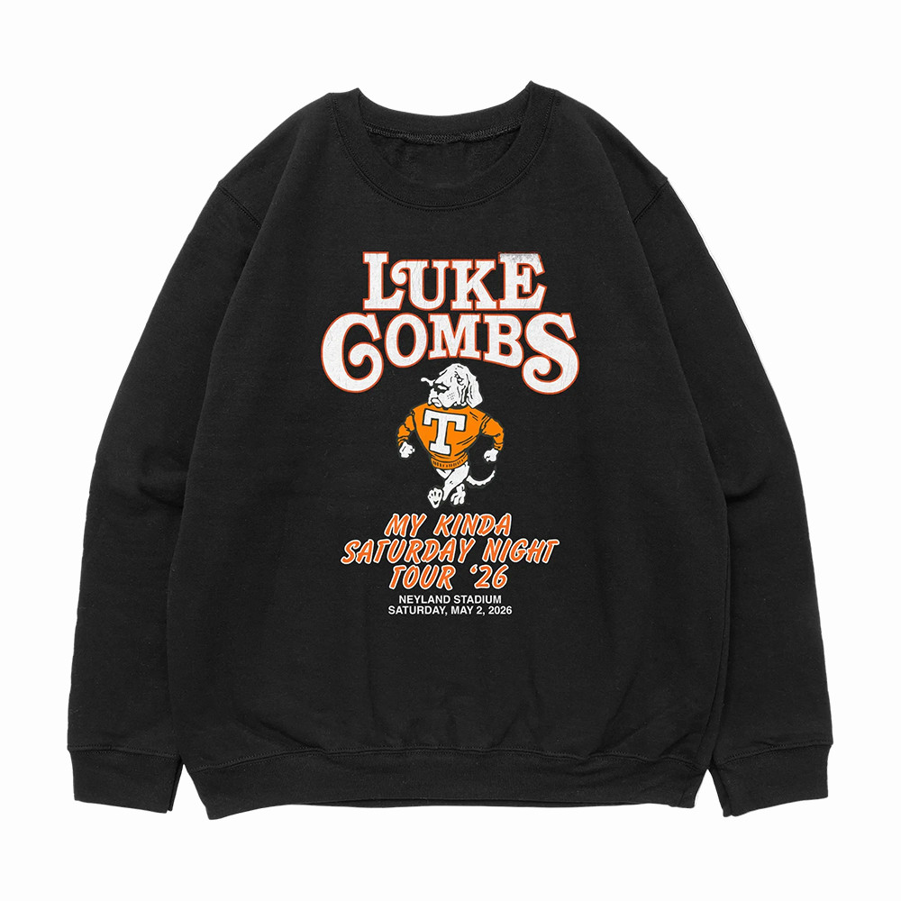 Vols x Luke Combs My Kinda Saturday Night Tour 2026 Sweatshirt Neyland Stadium Apparel