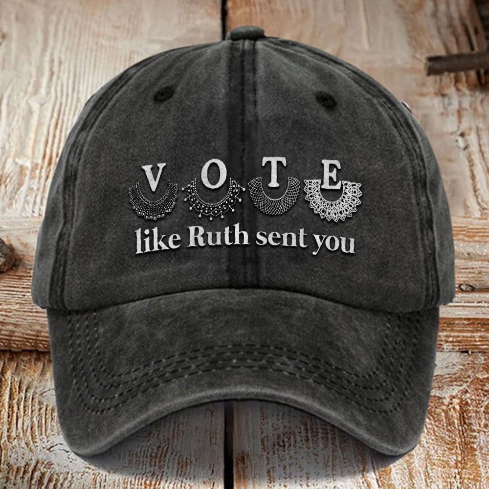 Vote Like Ruth Sent You Hat RBG Collar Feminist Hat For Women Gifts For Her Vote Like Ruth Sent You Hat RBG Collar Feminist Hat For Women Gifts For Her