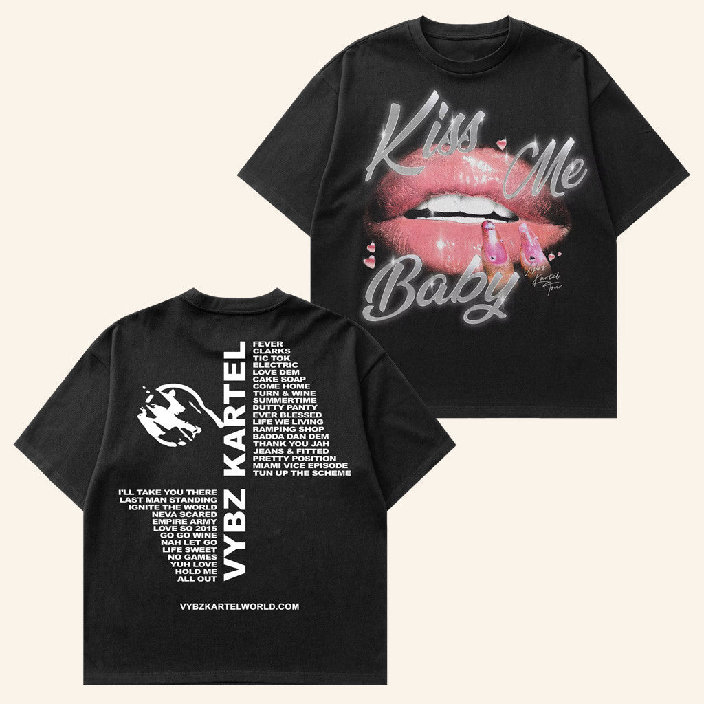 Vybz Kartel World Merch Kiss Me Baby T-Shirt Best Gifts For Her Vybz Kartel World Merch Kiss Me Baby T-Shirt Best Gifts For Her