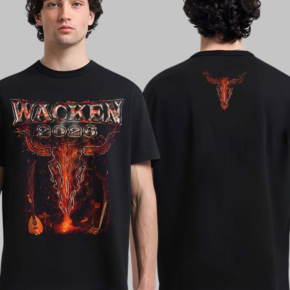 Wacken Open Air 2026 Festival Merch Molten Skull T-Shirt Music Concert Clothes Best Fan Gift