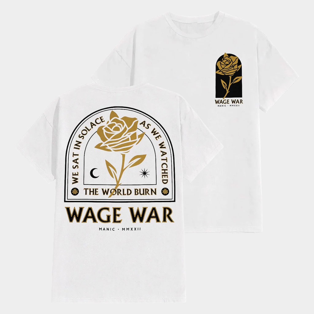 Wage War Merch 2026 Solace White T-Shirt Wage War Shirt Gifts For Band Fans