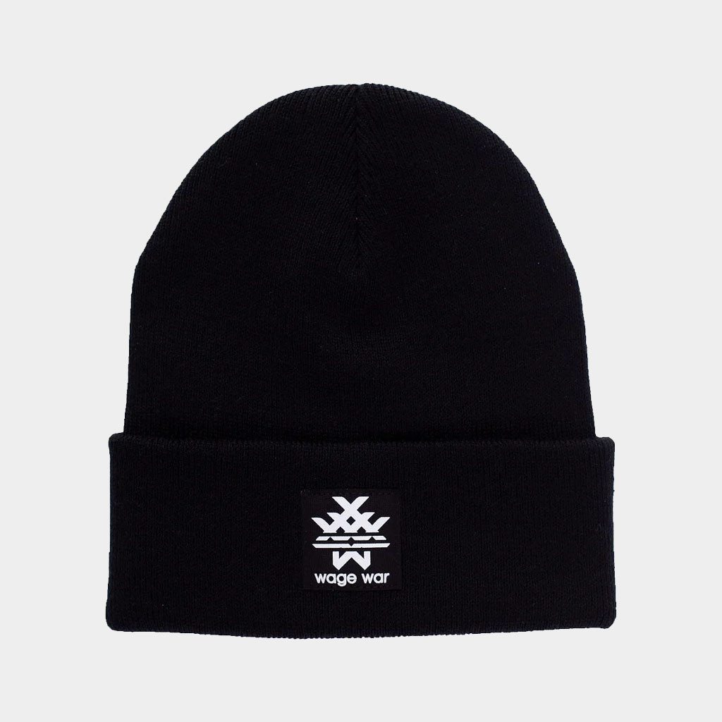 Wage War Merch 2026 Wage War Symbol Beanie Black Presents For Music Lovers