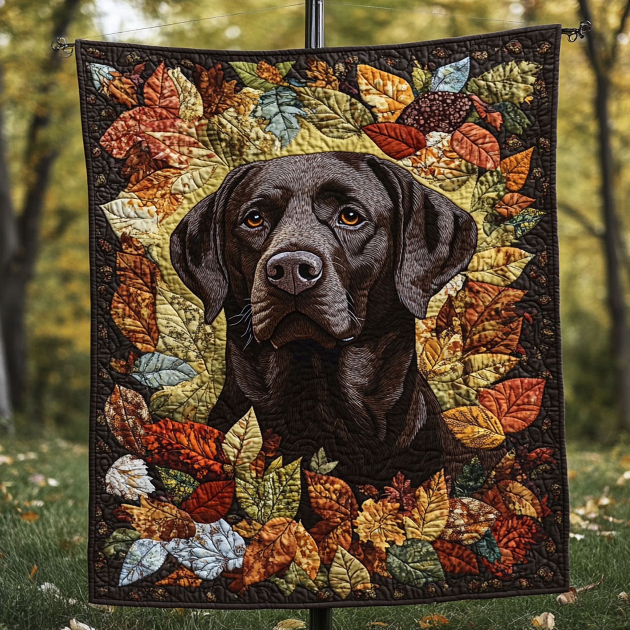 Wagging Paws Quilted Blanket Labrador Retriever Blanket Dog Gift Ideas For Dog Owners