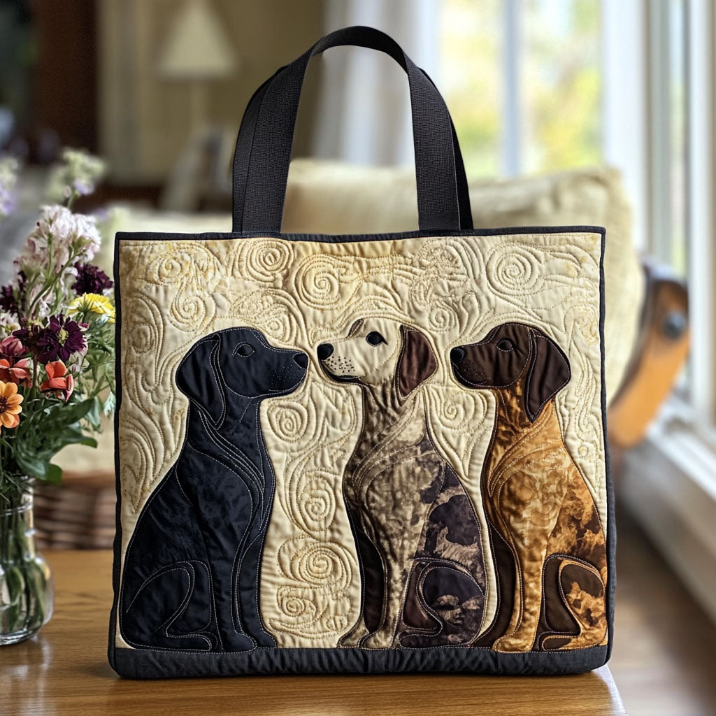 Wagging Tails Quilted Tote Bag Doggy Presents For Christmas