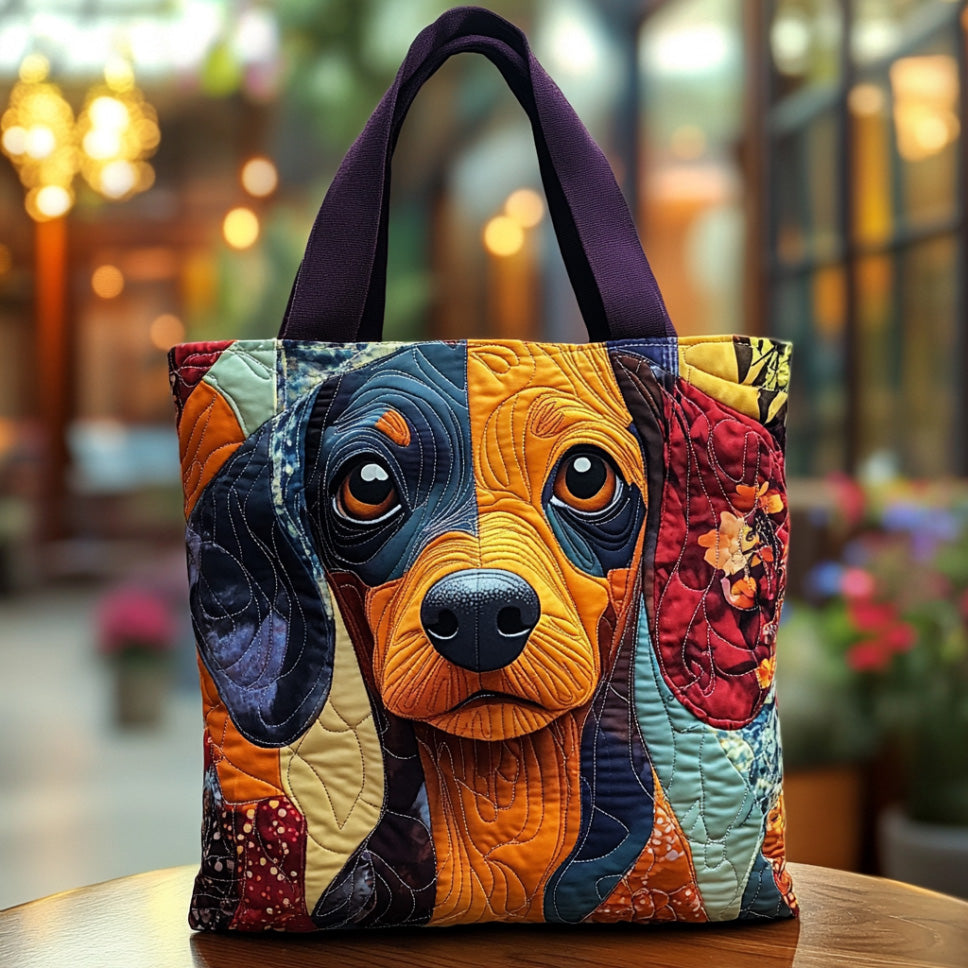 Wagging Wonders Quilted Tote Bag Dog Related Gifts