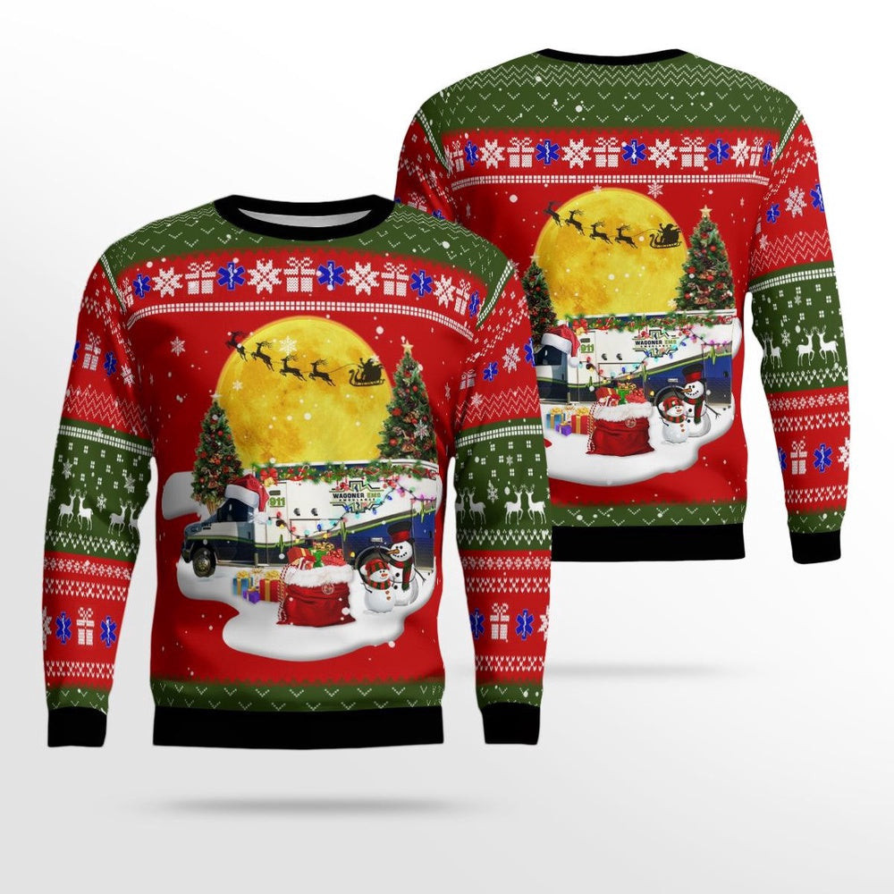 Wagoner EMS Christmas AOP Ugly Sweater Gift For Christmas
