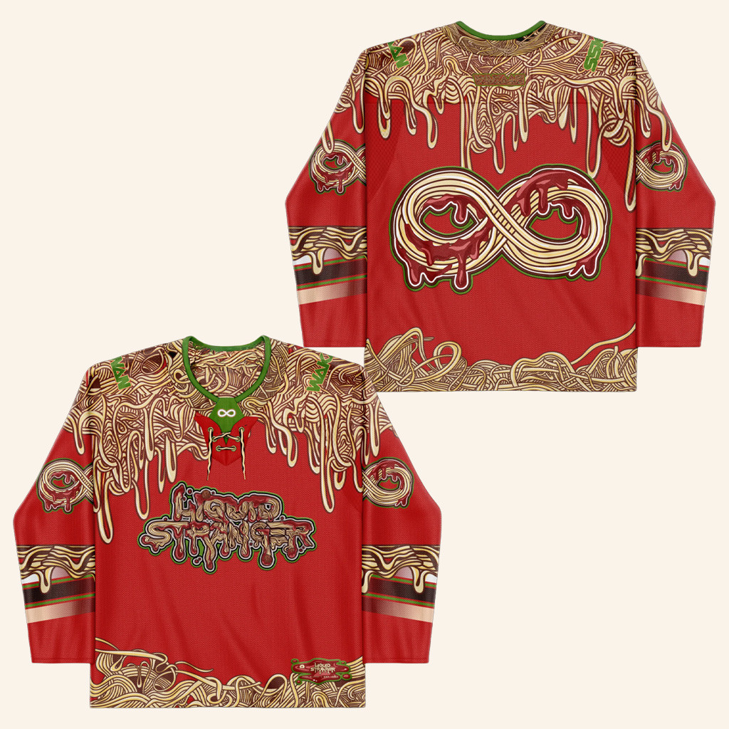Wakaan Merch LE Liquid Stranger Spaghetti Time Hockey Jersey Gifts For Him Wakaan Merch LE Liquid Stranger Spaghetti Time Hockey Jersey Gifts For Him