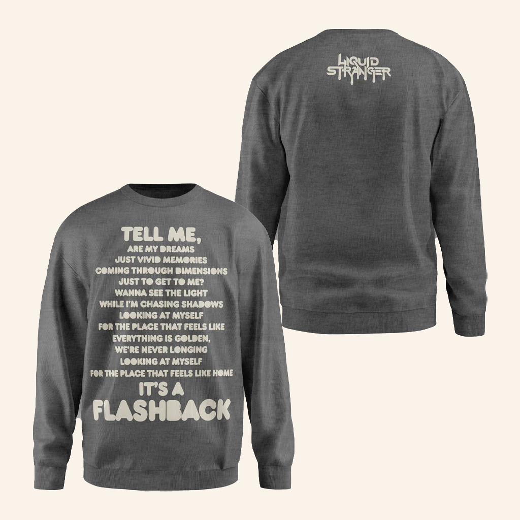 Wakaan Merch Liquid Stranger Flashback Crewneck Sweatshirt Gift Ideas For Music Lovers Wakaan Merch Liquid Stranger Flashback Crewneck Sweatshirt Gift Ideas For Music Lovers