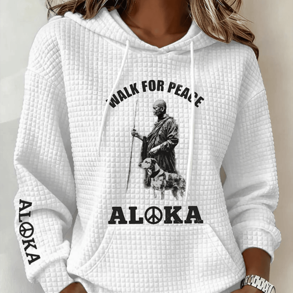 Walk For Peace Aloka Hippie Hoodie Story Of Aloka Clothing Line Spiritual Gifts