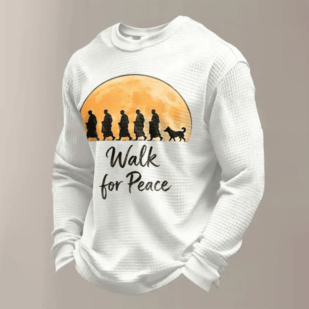 Walk For Peace Long Sleeve Shirt Monks Aloka Clothing Walk For Peace Gifts For Her