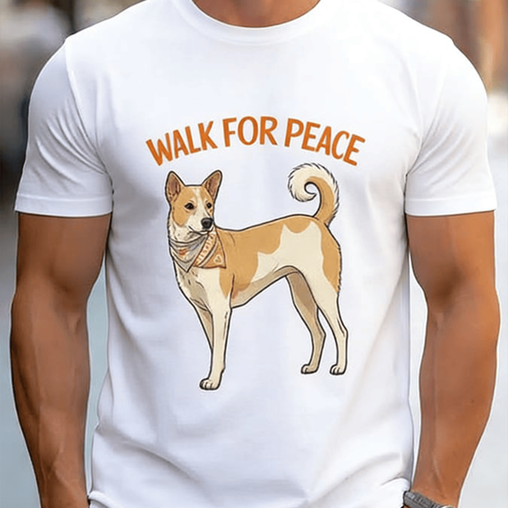 Walk For Peace Rescue Dog T-Shirt Story Of Aloka Shirt Walk For Peace Presents For Buddhists