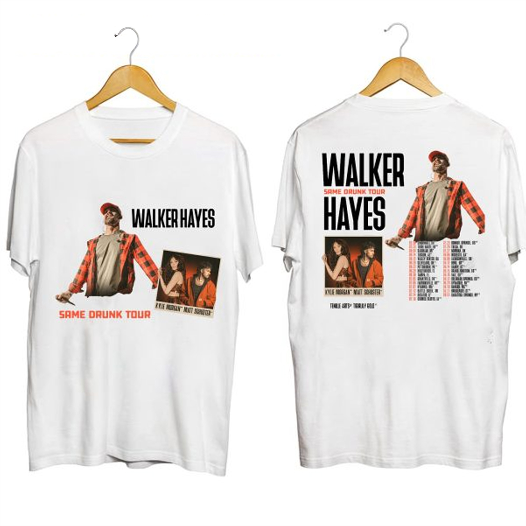 Walker Hayes Same Drunk Tour Shirt Walker Hayes Merch Gifts For Music Fans