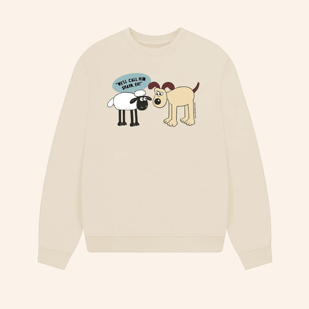 Wallace And Gromit Merch Gromit Meets Shaun Sweatshirt Birthday Ideas For Daughter