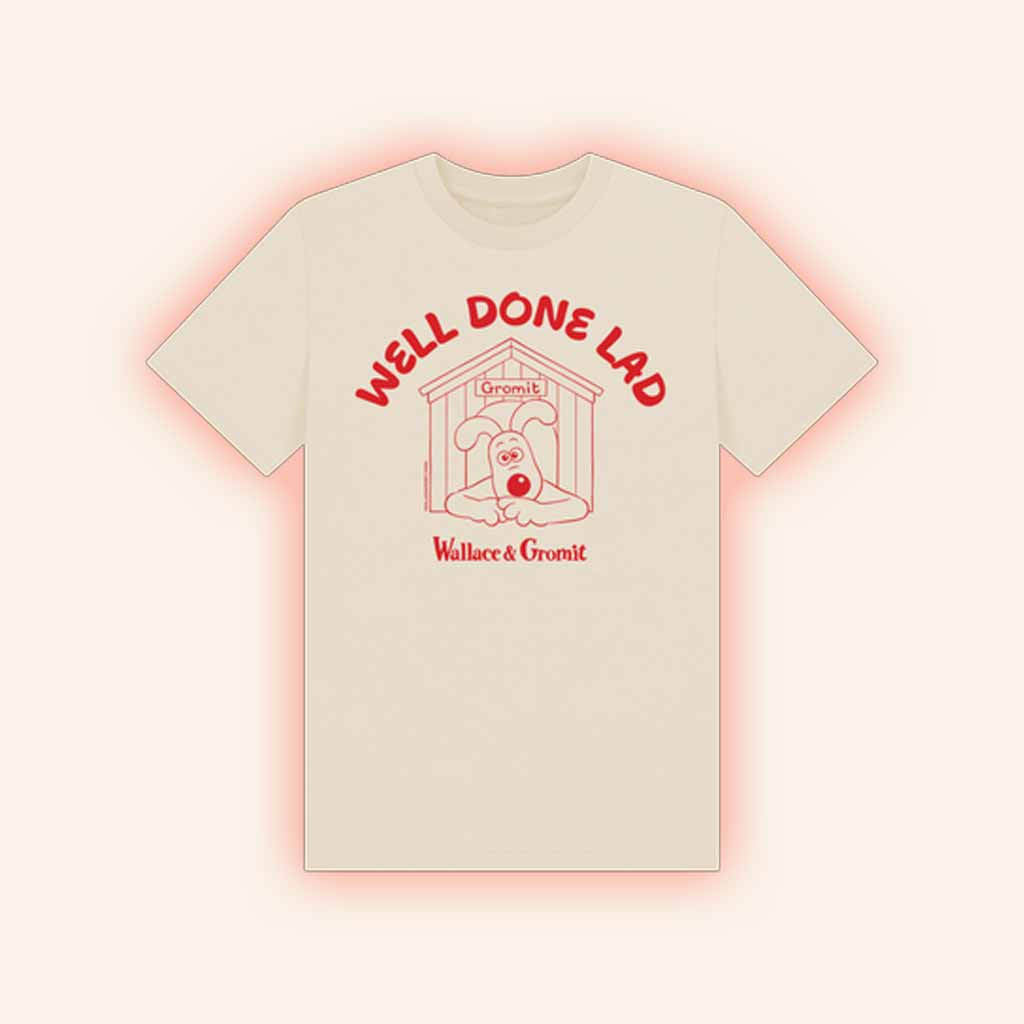 Wallace And Gromit Merch Well Done Lad Gromit T-Shirt Gift Ideas For Friends Wallace And Gromit Merch Well Done Lad Gromit T-Shirt Gift Ideas For Friends