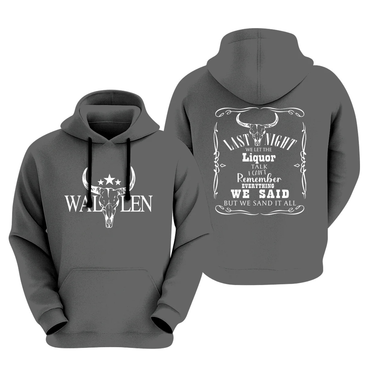 Wallen Last Night We Let The Liquor Talk Hoodie Morgan Wallen Hoodie Country Pop Fans Gifts