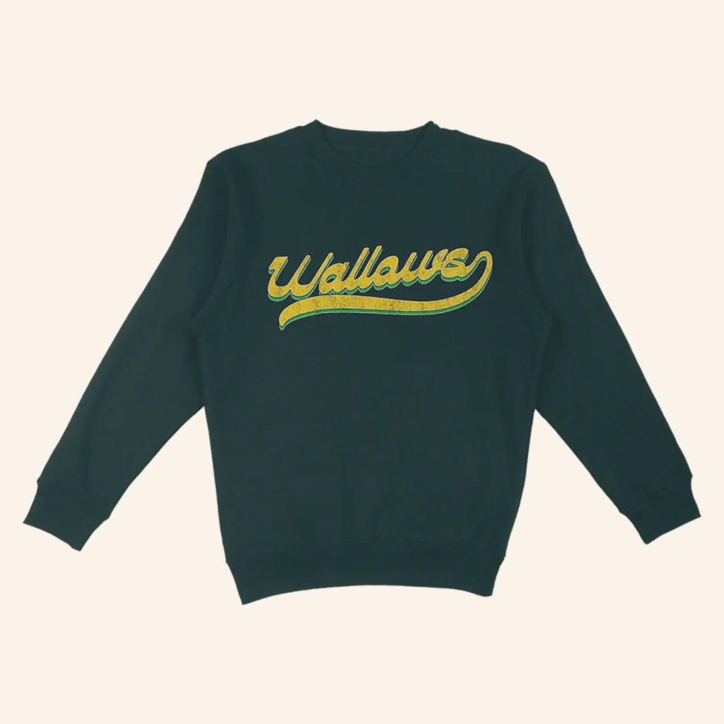 Wallows Merch Baseball Script Crewneck Sweatshirt Best Gifts For Rock Fans