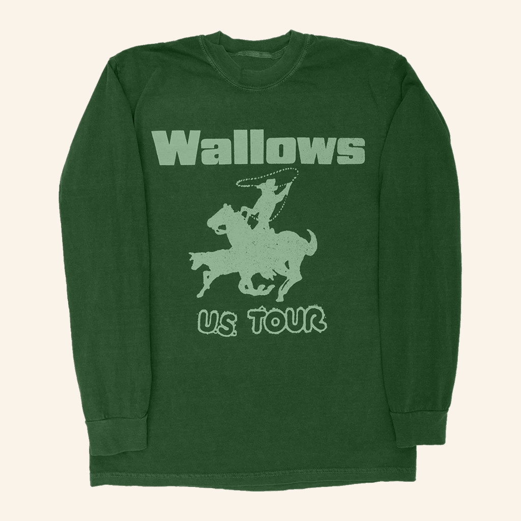 Wallows Merch Cowboy Long Sleeve T-Shirt Wallows US Tour Shirt Gifts For Dad