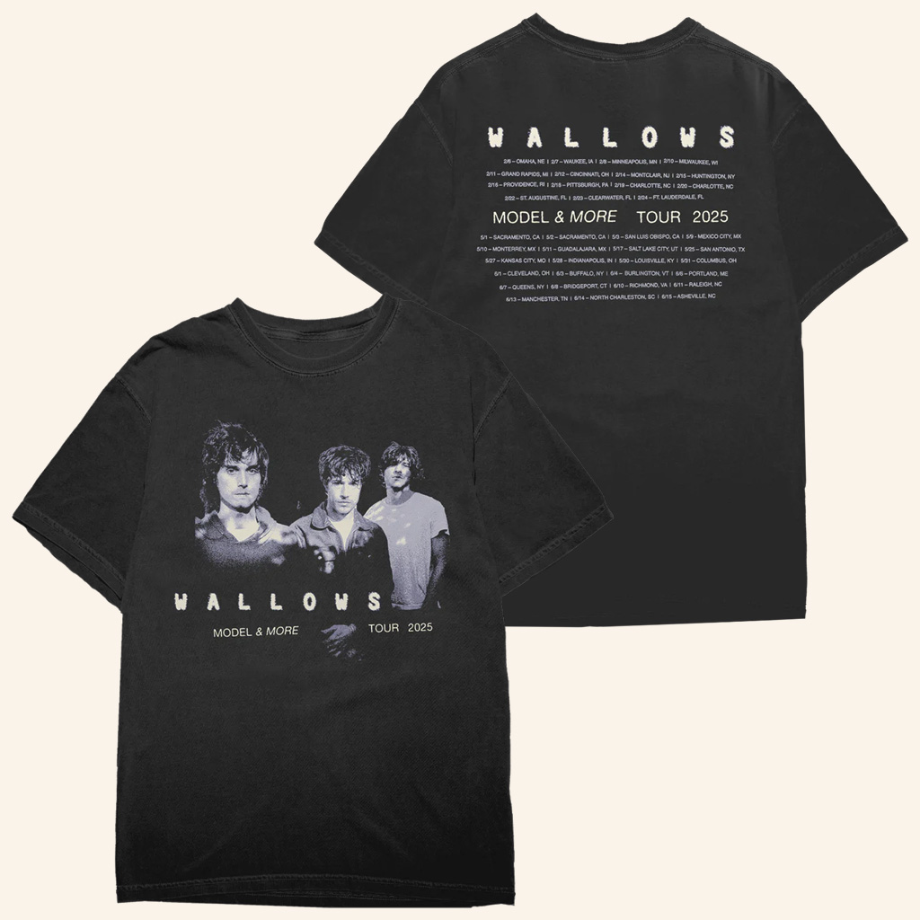 Wallows Merch Photo Tour T-Shirt February June 2025 Wallows Shirt Gifts For Rock Fans
