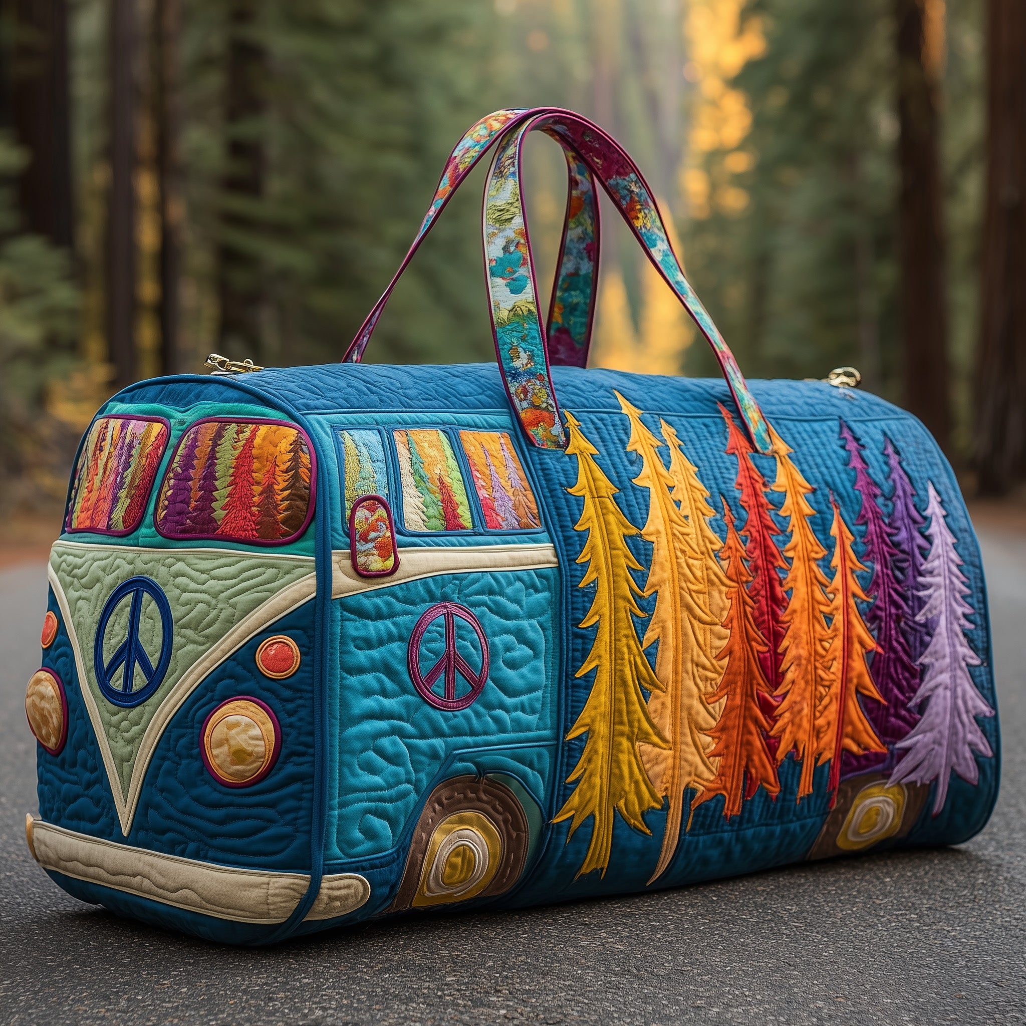 Wander Van Quilted Duffle Bag Spring Gift Idea