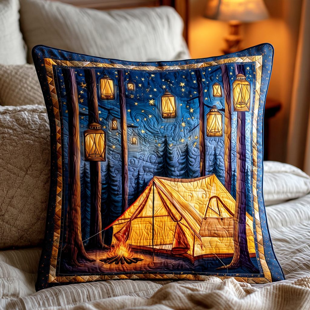 Wander Woods Quilted Pillow Case Nice Pillow Covers Great Presents For Camping Lovers