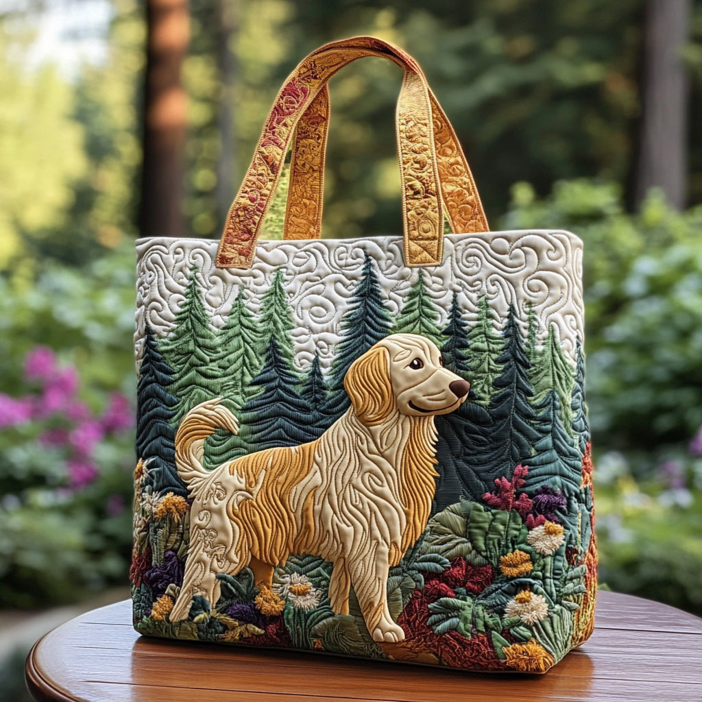 Wandering Dog Quilted Tote Bag Best Gifts For Dog Lovers