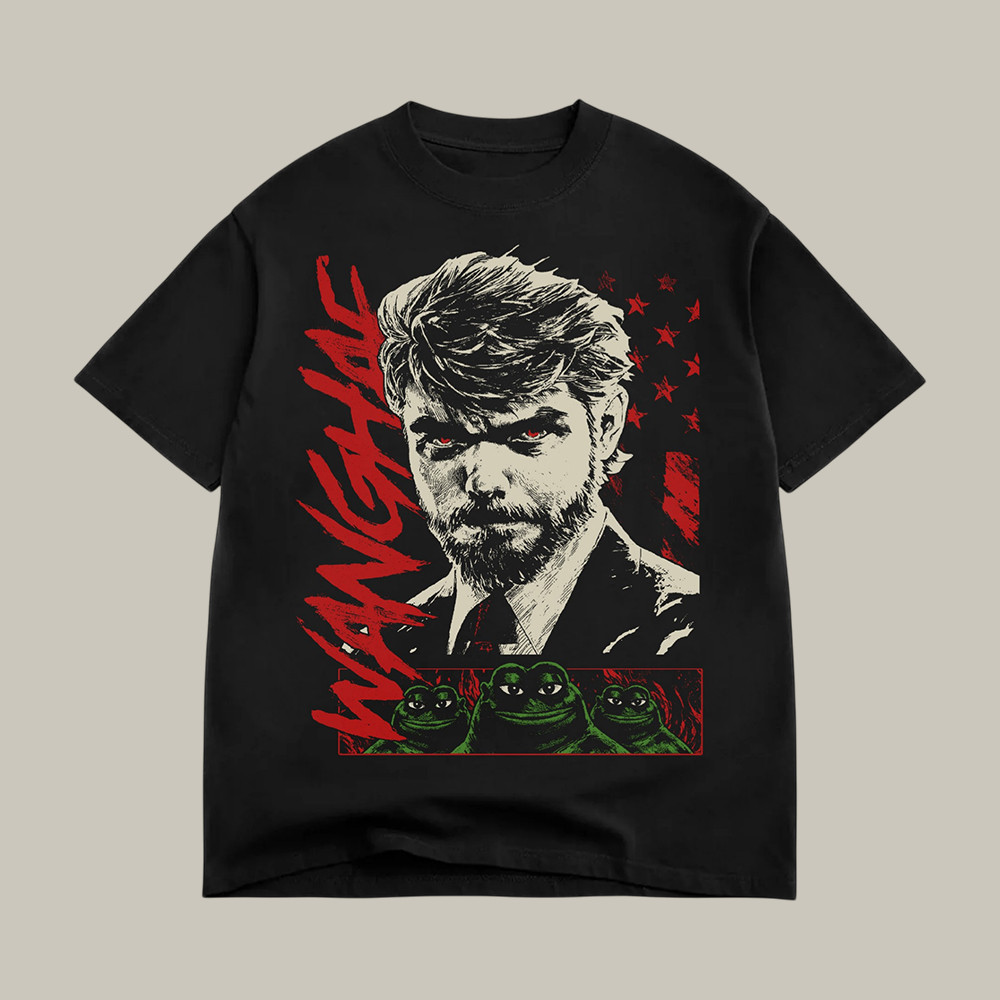 WANGHAF Illustrated Nick Fuentes Portrait T-Shirt Political Commentary Shirt Nick Fuentes Lover Gifts