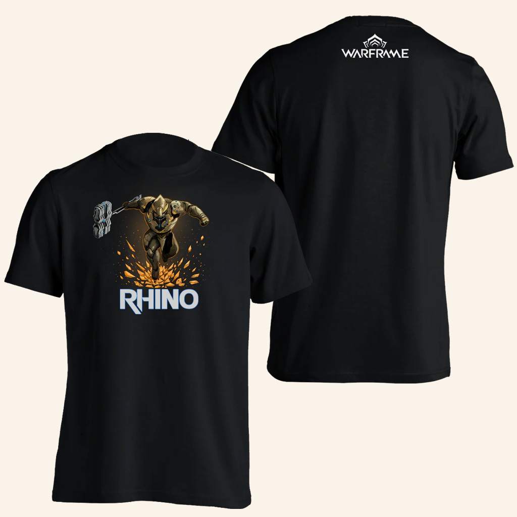Warframe Merch Rhino T-Shirt Gifts For Best Friends Warframe Merch Rhino T-Shirt Gifts For Best Friends