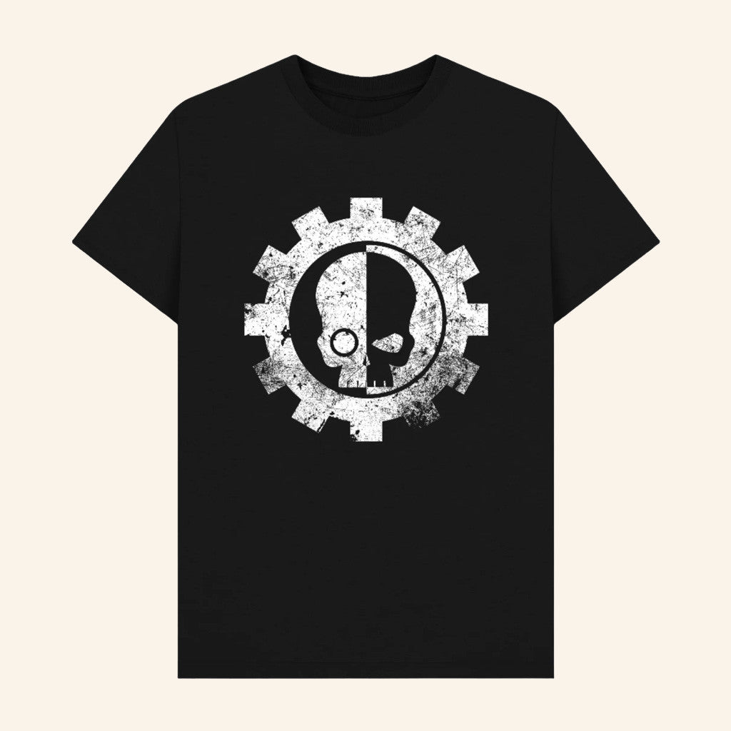 Warhammer Merch Adeptus Mechanicus Battleworn Insignia T-Shirt Gifts For Boyfriend Warhammer Merch Adeptus Mechanicus Battleworn Insignia T-Shirt Gifts For Boyfriend