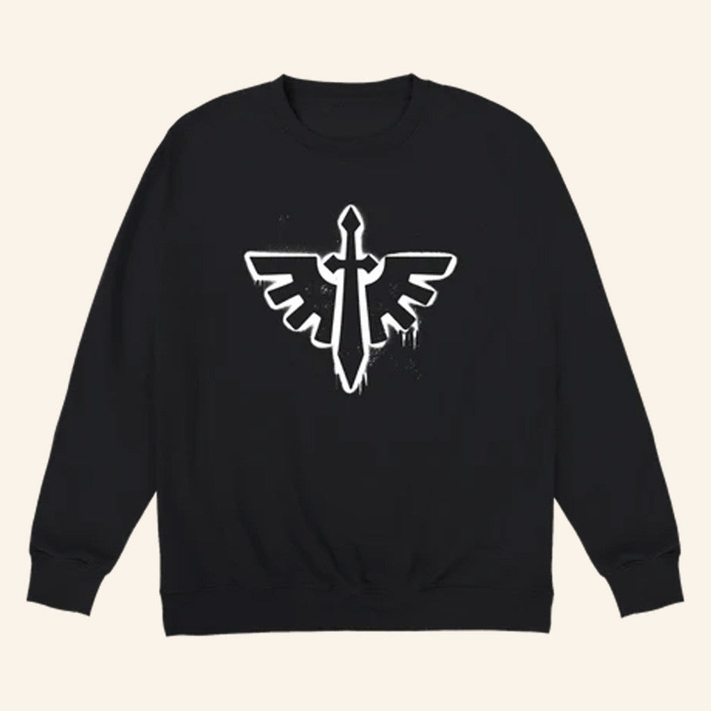 Warhammer Merch Dark Angels Graffiti Insignia Sweatshirt Presents For Boyfriend Warhammer Merch Dark Angels Graffiti Insignia Sweatshirt Presents For Boyfriend
