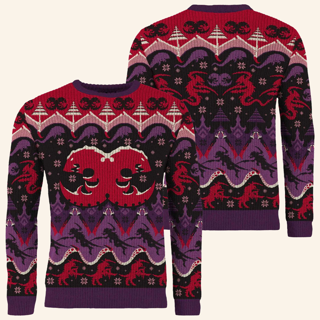 Warhammer Merch Warhammer 40 000 Tyranids Christmas Ugly Sweater Gifts For Game Lovers