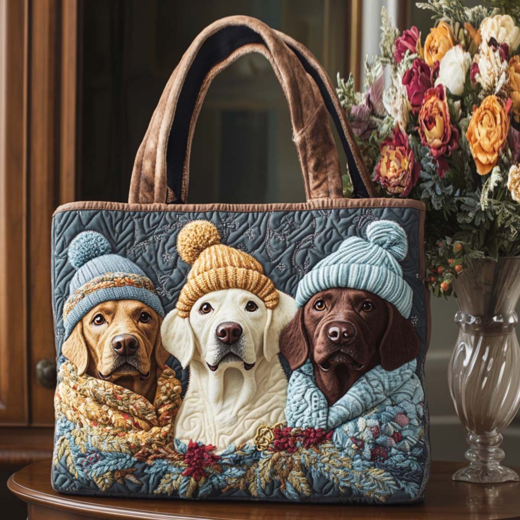 Warm Companions Quilted Tote Bag Unique Dog Gifts For Owners