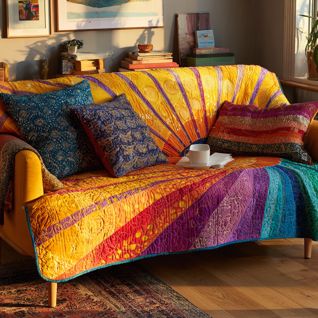 Warm Meadow Quilted Sofa Cover Sofa Chaise Cover Great Family Gifts