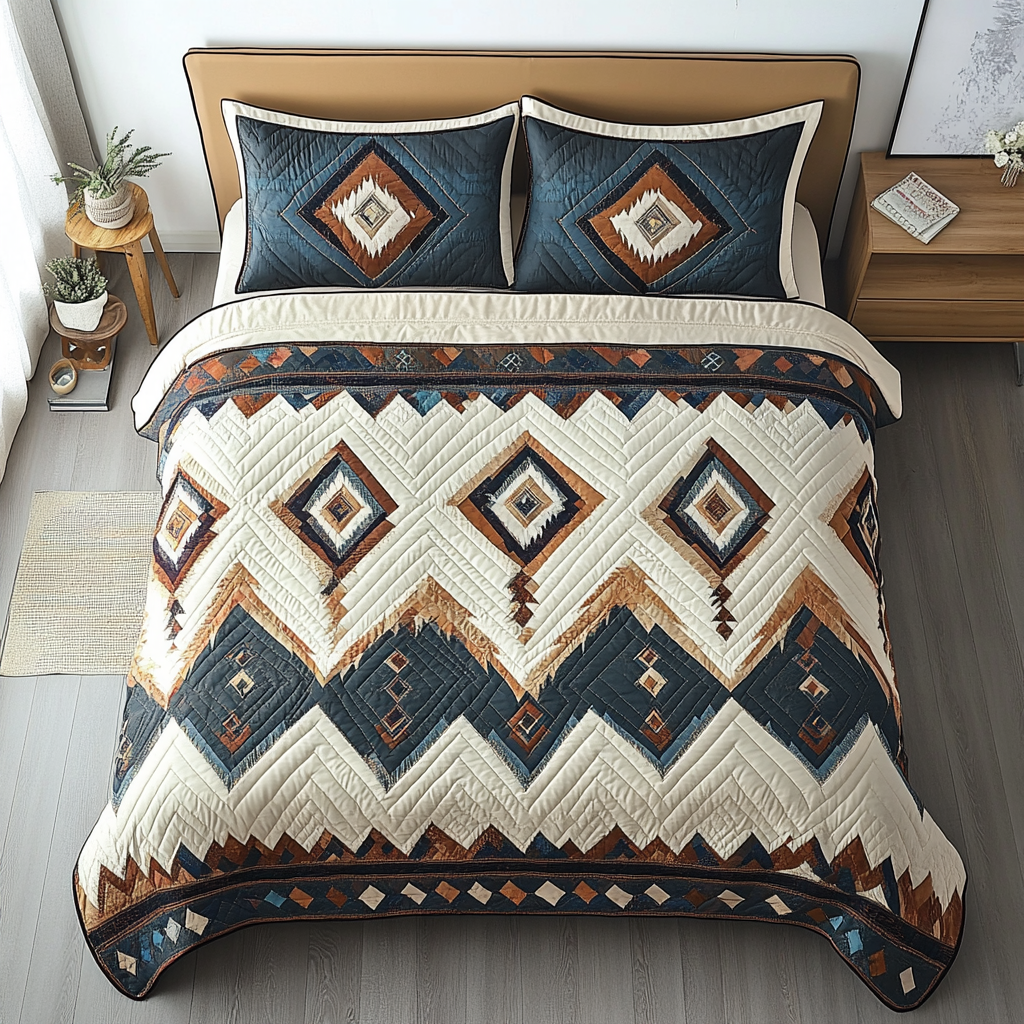 Warm Path Quilted Bedding Set Bedspread Set Great Native American Presents