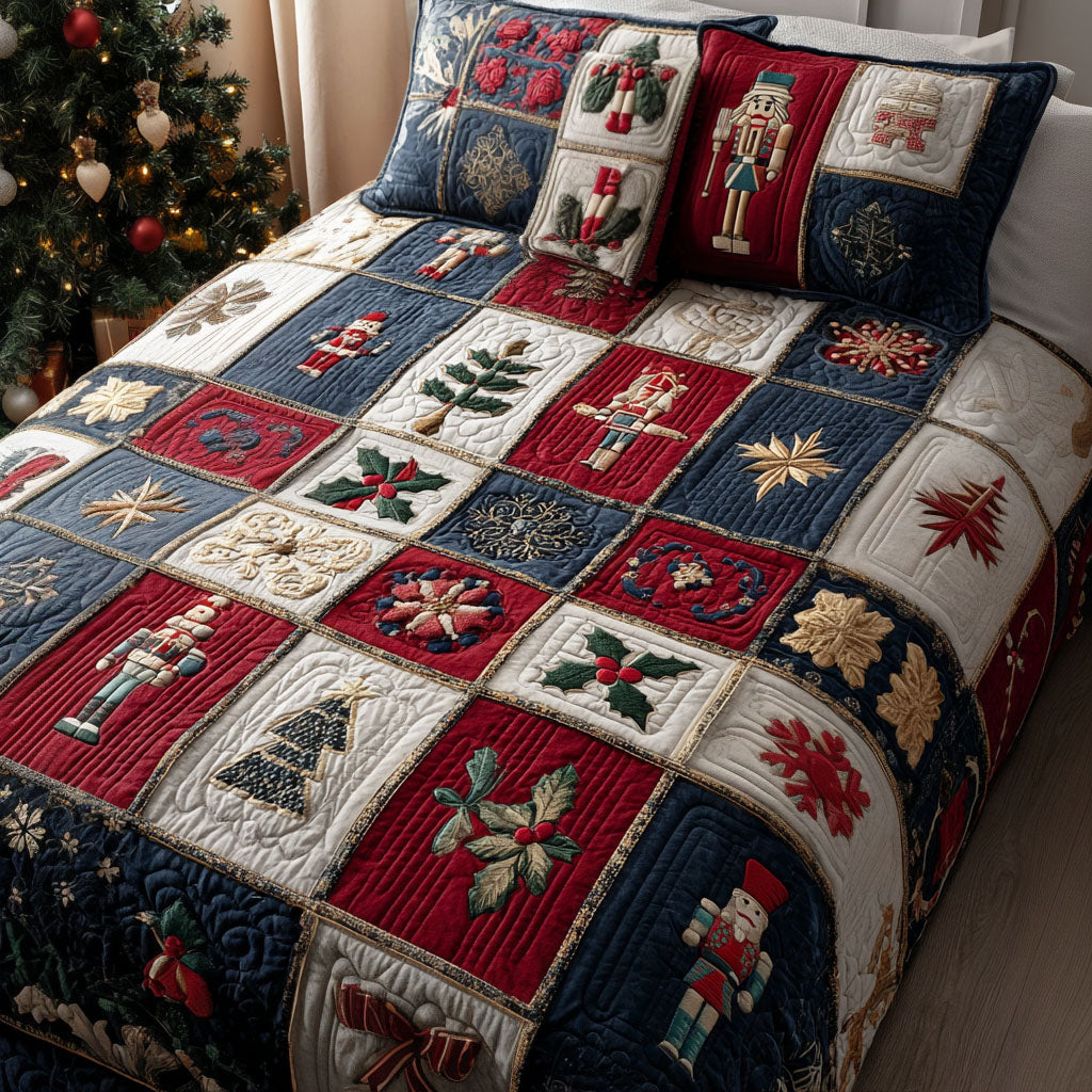 Warm Winter Wishes Quilted Bedding Set Xmas Duvet Sets 2025 Christmas Gifts