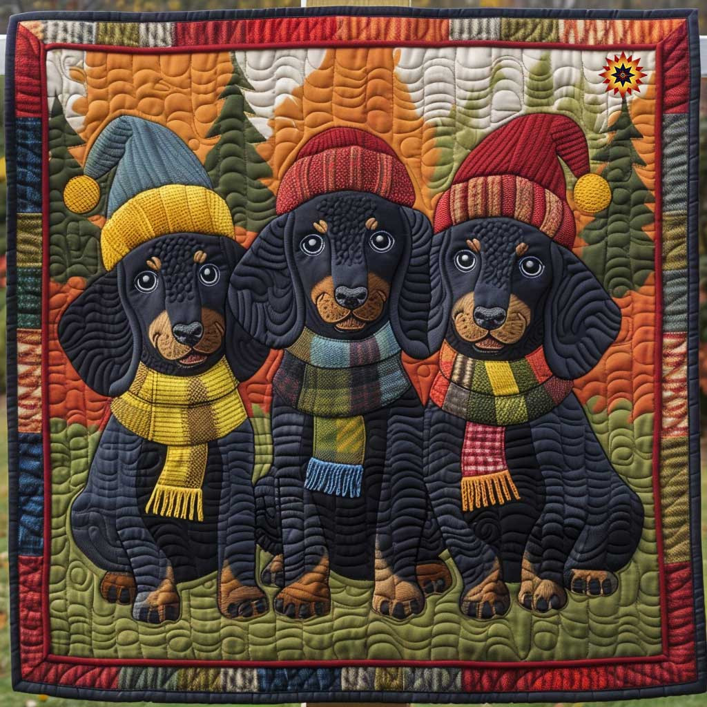 Warmy Dachshund Winter Quilt Blanket Large Sofa Throws Perfect Mother' Day Gifts For Mom