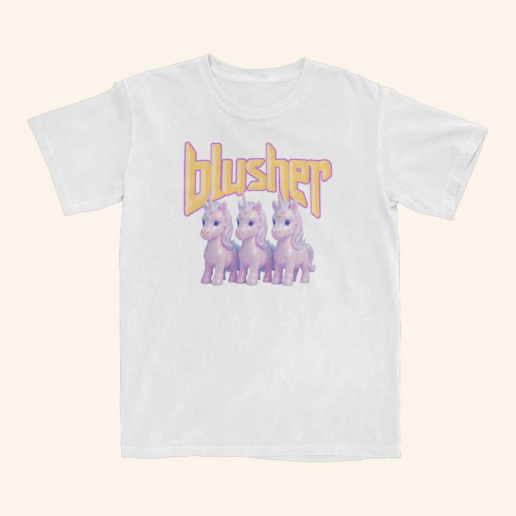 Warner Music Australia Merch Blusher Unicorn T-Shirt Gifts For Daughter Warner Music Australia Merch Blusher Unicorn T-Shirt Gifts For Daughter