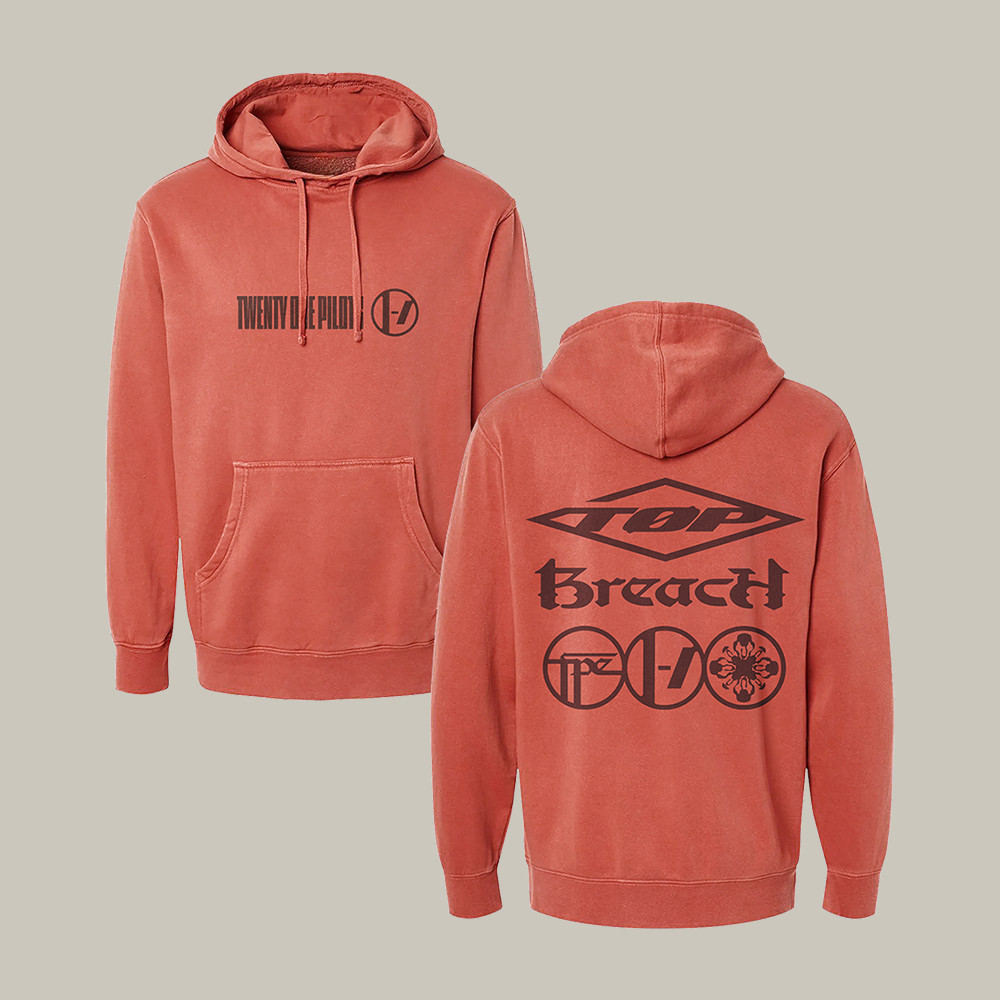 Warner Music Canada Merch Breach Red Hoodie Twenty One Pilot Hoodie Unique Gifts For Him
