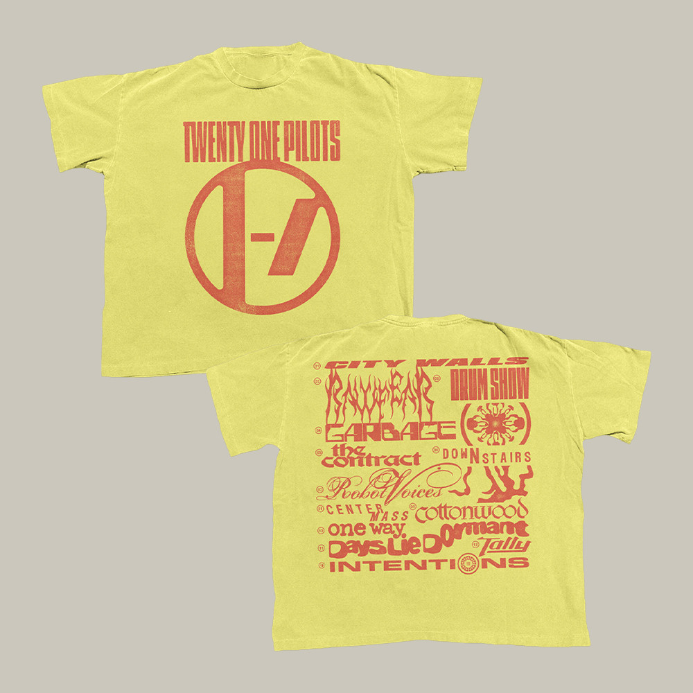 Warner Music Canada Merch Breach Tracklist T-Shirt Twenty One Pilot Shirt Best Gift Ideas