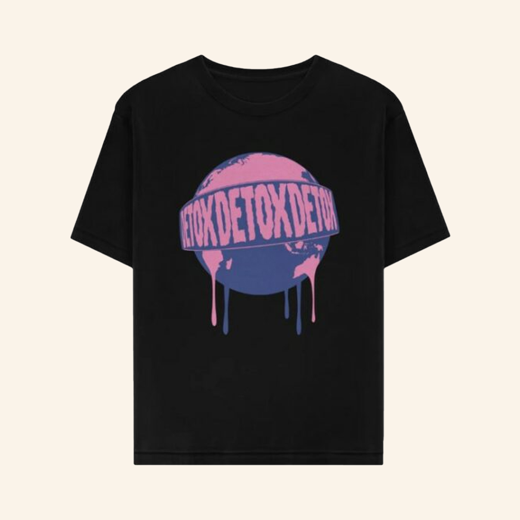 Warner Music Merch Detox X3 Black T-Shirt Music Lover Gift Ideas For Him