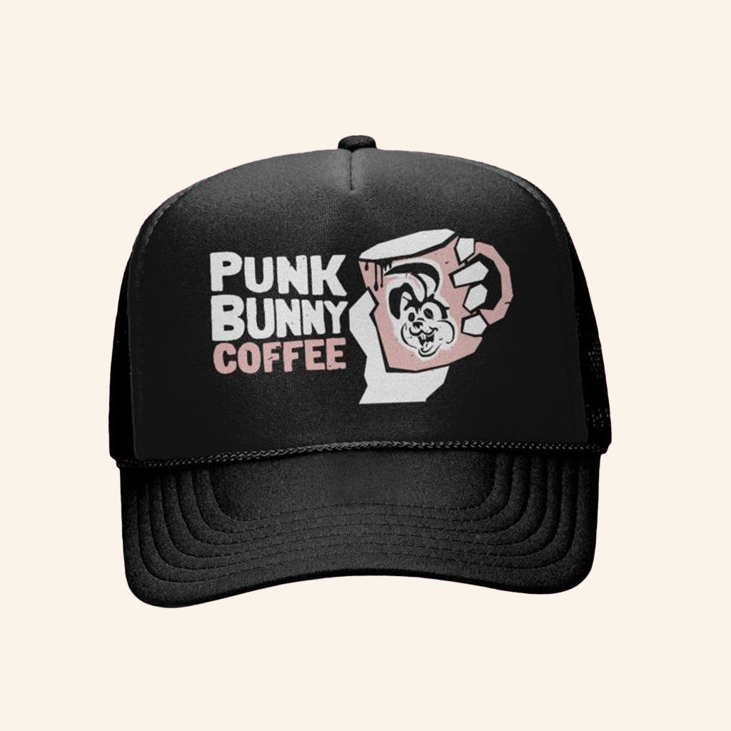 Warner Music Merch Green Day Punk Bunny Trucker Hat Gift Ideas For Boyfriend Warner Music Merch Green Day Punk Bunny Trucker Hat Gift Ideas For Boyfriend