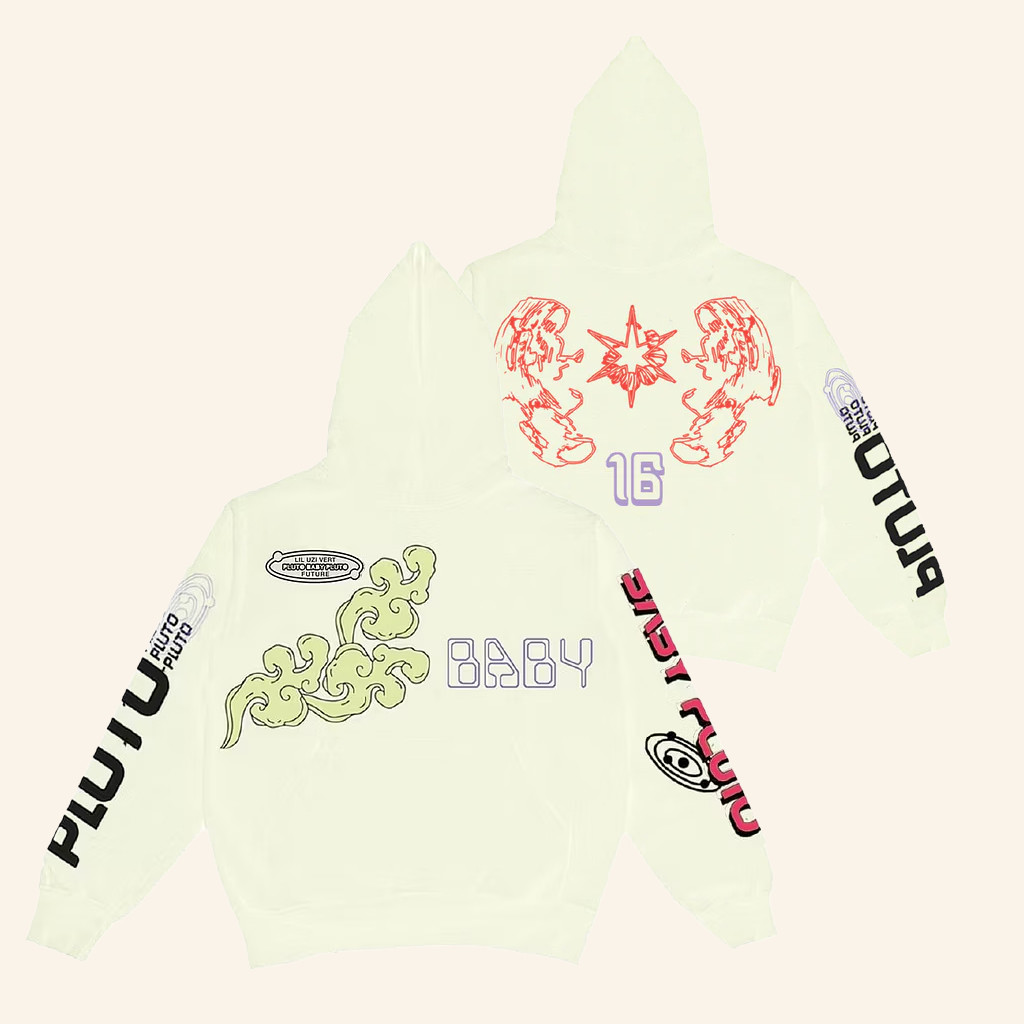 Warner Music Merch Pluto X Baby Pluto Hoodie Unique Gifts For Besties