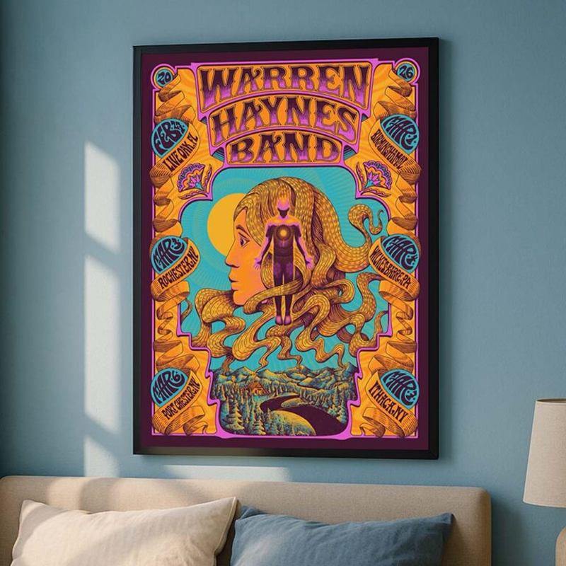 Warren Haynes Band Music Show At Roxian Theatre In McKees Rocks Pennsylvania On February 14 2026 Poster
