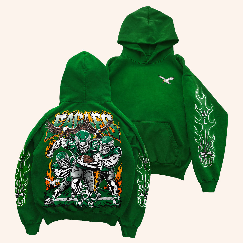 Warren Lotas Merch Philadelphia Football Eagle Hoodie Gifts For Football Lovers